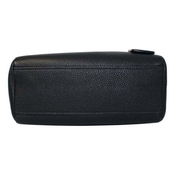 Prada Vitello Phenix Black Leather Web Stripe Crossbody Satchel - Picture 5 of 7